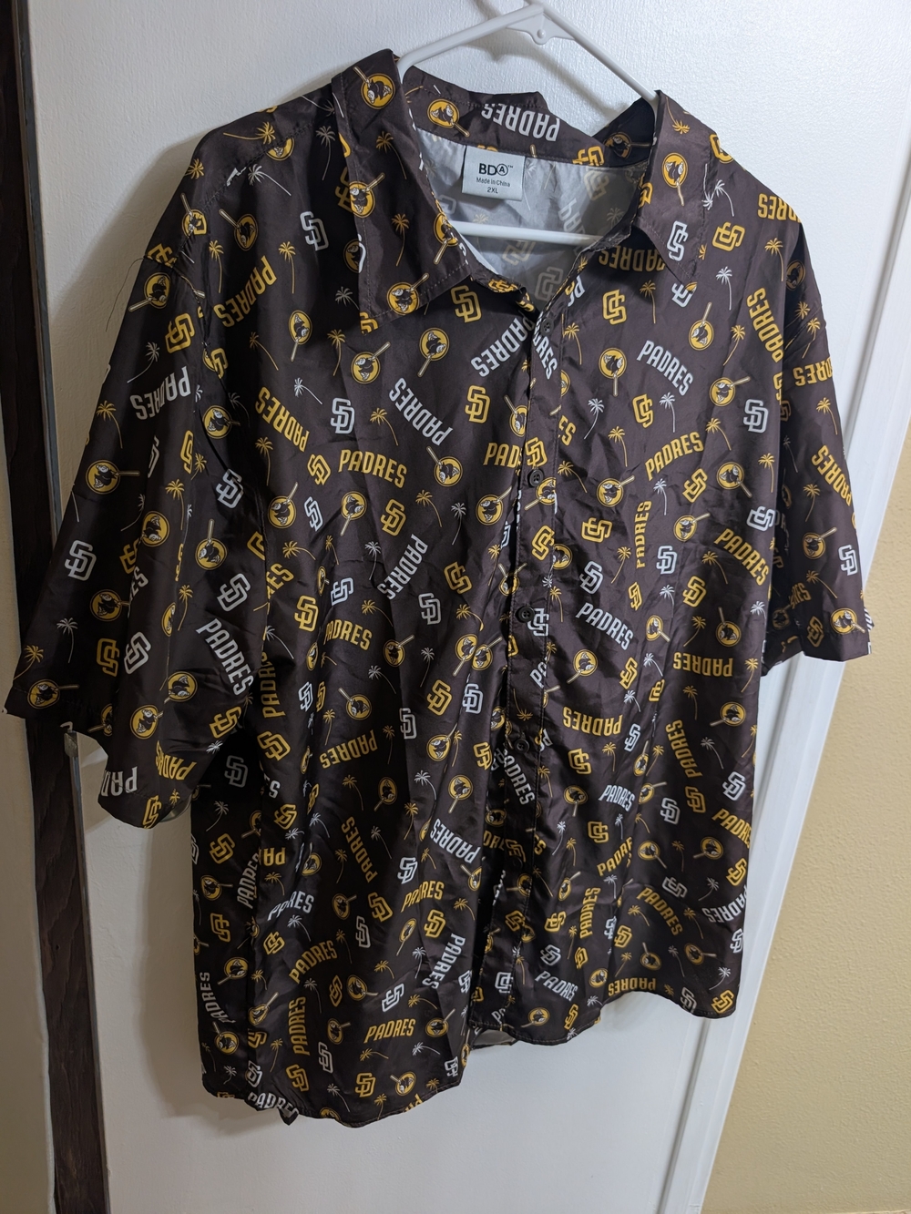 San Diego Padres Brown Button-Up Shirt